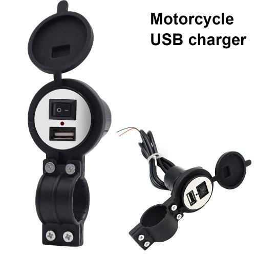 Chargeur Usb Étanche Pour Téléphone Portable, 12v, Cs-277a, Pour Voiture Et Moto, Prise Avec Interrupteur, Pour Iphone, Samsung, Huawei