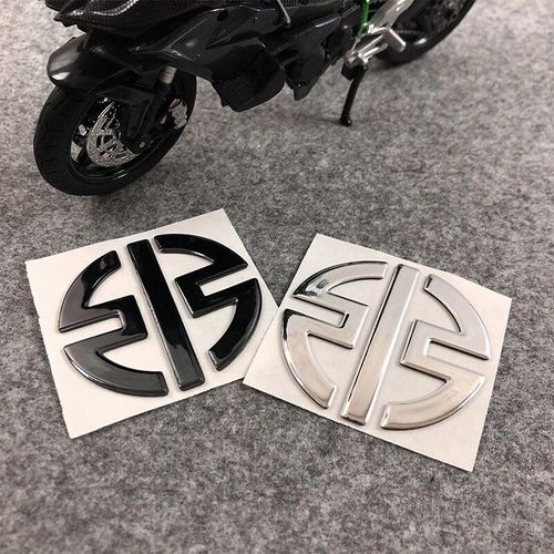2pcs 3d Moto Autocollant Réservoir Autocollants Emblème Logos Pour Kawasaki H2 Ninja H2r Z125 Z250 Z300 Z400 Z650 Z750 Z900 Z800 Zx-6r Zx10