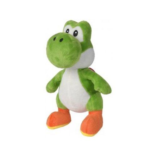 Peluche Dinosaure Yoshi 24 Cm - Set Doudou Super Mario Classique Enfant - Dino Vert Et Blanc