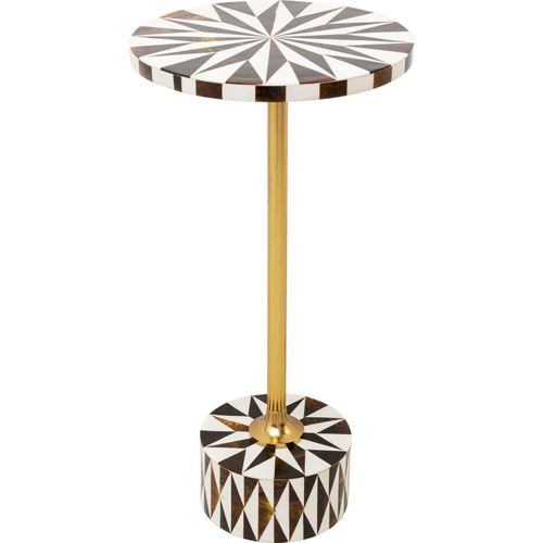Table D'appoint Domero Star 25cm Marron Et Blanche Kare Design