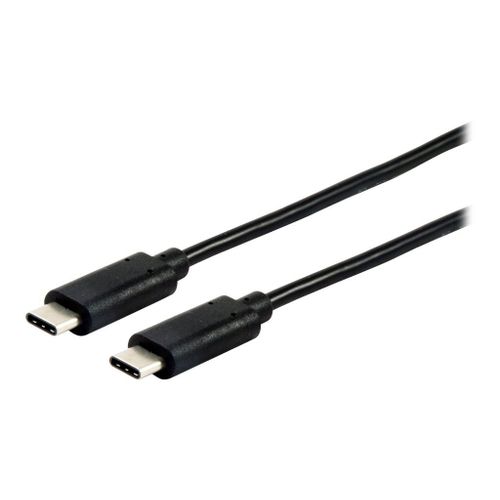 Equip - Câble USB - 24 pin USB-C (M) pour 24 pin USB-C (M) - USB 2.0 - 3 A - 1 m - moulé - noir