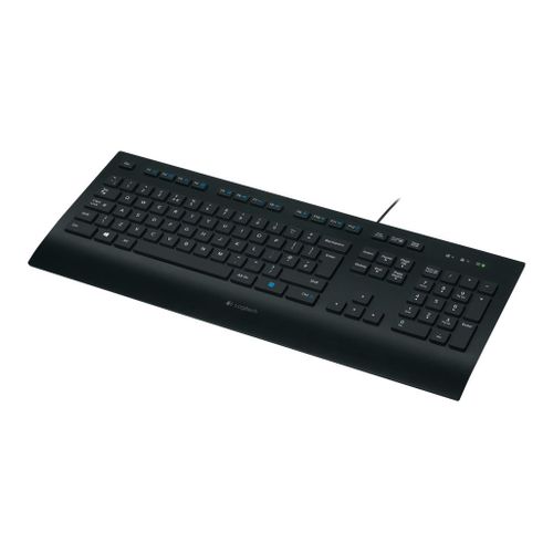 Logitech K280e - Clavier - USB - Allemand - noir