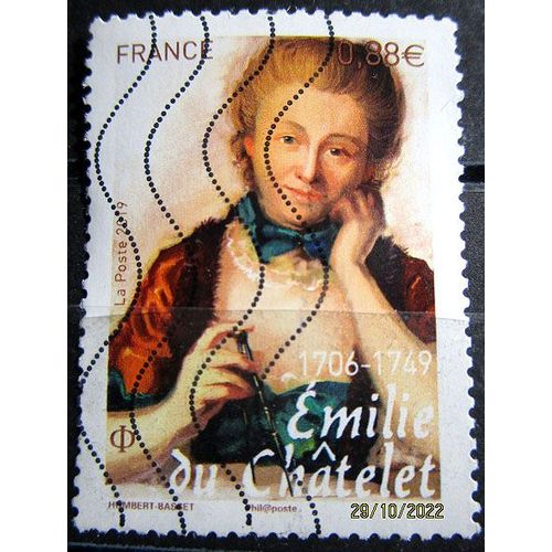 2019. F5294: Portrait D'emilie Châtelet.