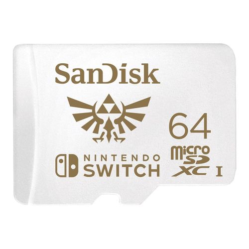 SanDisk Nintendo Switch - Carte mémoire flash - 64 Go - UHS-I U3 - microSDXC UHS-I - pour Nintendo Switch