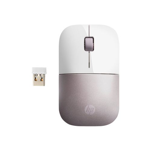 HP Z3700 - Souris - sans fil - 2.4 GHz - récepteur sans fil USB - rose - pour Pavilion 24, 27, 590, 595, TP01
