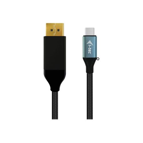i-Tec - Câble DisplayPort - 24 pin USB-C (M) pour DisplayPort (M) - Thunderbolt 3 - 2 m - support 4K