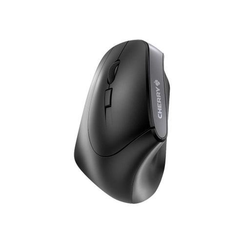 CHERRY MW 4500 LEFT - Souris - ergonomique - pour gauchers - optique - 6 boutons - sans fil - récepteur sans fil USB - noir