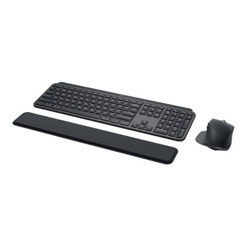 Logitech MX Keys Combo for Business - Ensemble clavier et souris - rétroéclairé - sans fil - Bluetooth LE - QWERTY - R.-U. - graphite