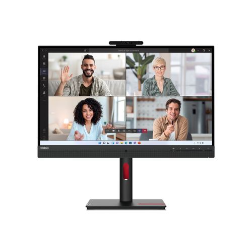 Lenovo ThinkVision T27hv-30 - Écran LED - 27" - 2560 x 1440 QHD - IPS - 300 cd/m² - 1000:1 - 4 ms - HDMI, DisplayPort, USB-C - haut-parleurs - noir corbeau