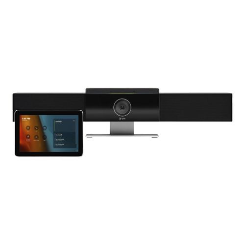 Poly Studio - Pour Microsoft Teams - Medium Room Kit - kit de vidéo-conférence (contrôleur tactile Poly GC8, barre vidéo USB Poly Studio) - Certifié pour Microsoft Teams, certifié Zoom - noir