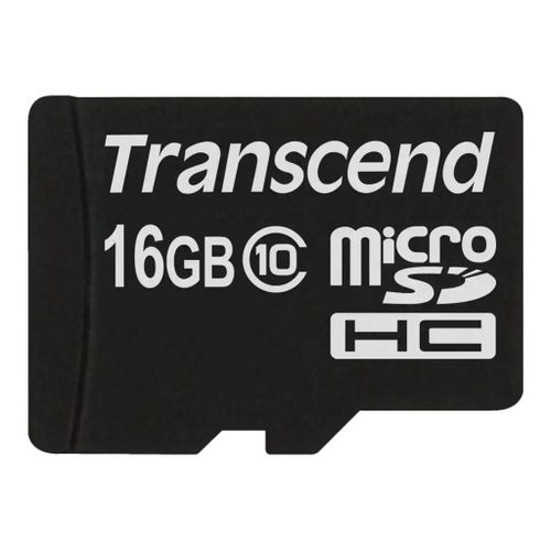 Transcend - Carte mémoire flash - 16 Go - Class 10 - micro SDHC