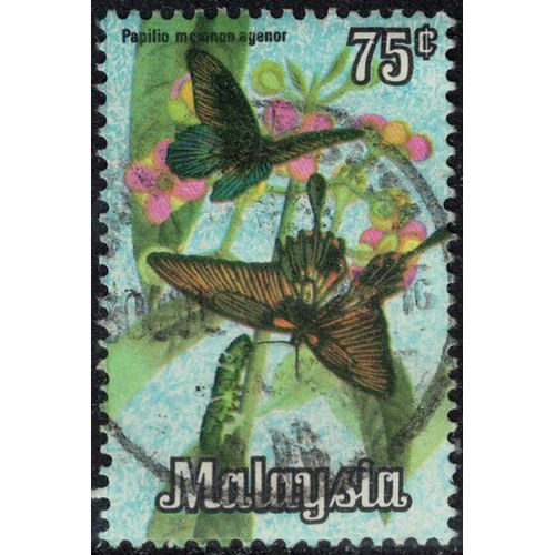 Malaisie 1970 Oblitéré Used Papillons Papilio Memnon Grand Mormon Y&t My 71 Su