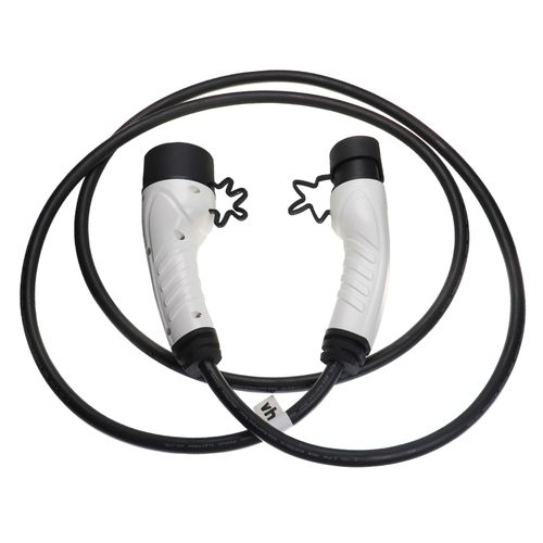 Vhbw Câble De Recharge Type 2 Vers Type 2 Compatible Avec Ford Tourneo Courier Voiture Électrique - 1 Phase, 16 A, 3,5 Kw, 3 M