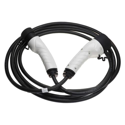 Vhbw Câble De Recharge Type 2 Vers Type 2 Compatible Avec Fiat Grande Panda Voiture Électrique - 1 Phase, 16 A, 3,5 Kw, 5 M