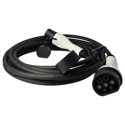 Vhbw Câble De Recharge Type 2 Vers Type 2 Compatible Avec Renault Rafale Phev, 5 E-Tech Voiture Électrique - 1 Phase, 32 A, 7 Kw, 10 M