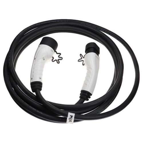 Vhbw Câble De Recharge Type 2 Vers Type 2 Compatible Avec Skoda Elroq Voiture Électrique - 3 Phases, 32 A, 22 Kw, 7 M