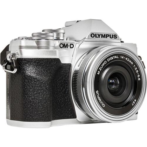 Olympus OM-D E-M10 Mark IV - Appareil photo numérique - sans miroir - 20.3 MP - Quatre tiers - 4K / 30 pi/s - 3x zoom optique objectif M.Zuiko Digital 14-42 mm II - Wi-Fi, Bluetooth - argent