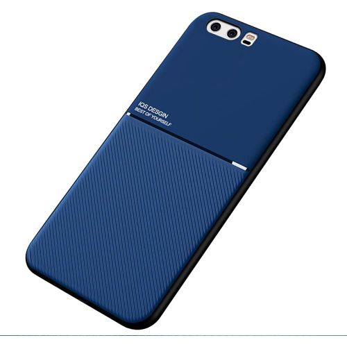 Coque Housse Etui Plaque De Metal Integree Pour Huawei P10 - Bleu