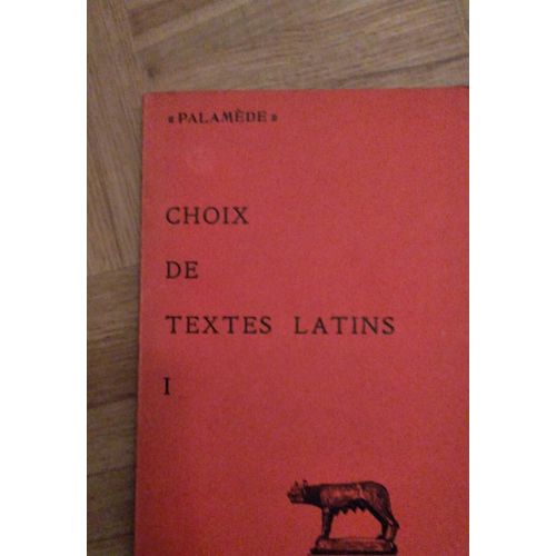 Palamede Choixde Textes Latins 1