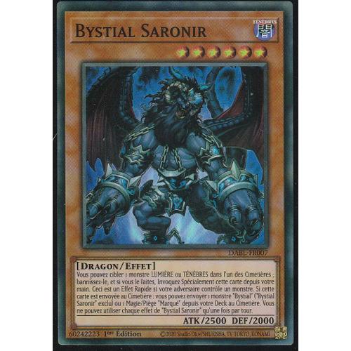 Carte Yu-Gi-Oh - Bystial Saronir - Dabl-Fr007 - Super-Rare -