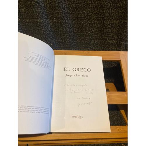 Jacques Lassaigne El Greco Editions Somogy 1973 Dédicacé