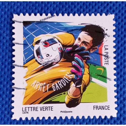 France 2016 Timbre Oblitéré Yt 1284 - Arrêt Gardien - Carnet Football Vos Gestes Préférés