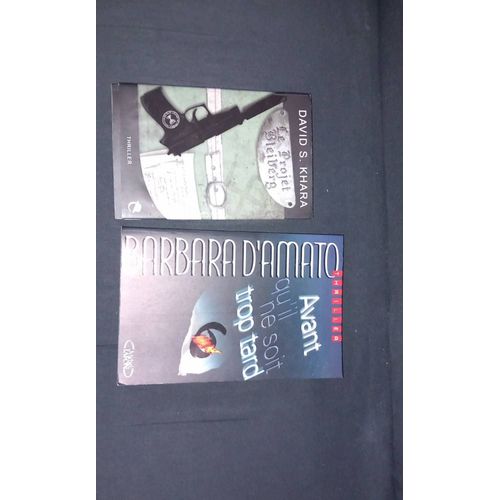 Thriller Lot De 2 Livres Le Projecteur Bleiberg Et Avant Qu Il Ne Soit Trop Tard.