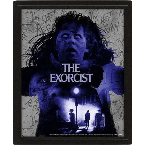 L'exorciste - Exorcisme - Poster Lenticulaire 3d 26x20cm