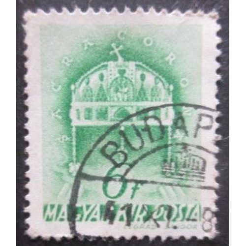 Hongrie N°528 Filigrane F Oblitéré