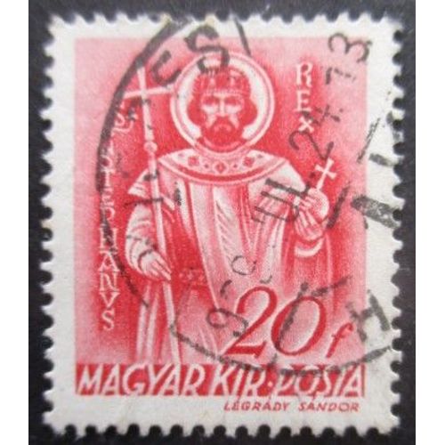 Hongrie N°531 Filigrane F Oblitéré