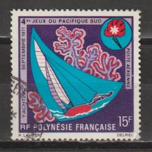 Polynésie Française, 1971, Poste Aérienne, 4èmes Jeux Du Pacifique-Sud, N°51, Oblitéré.