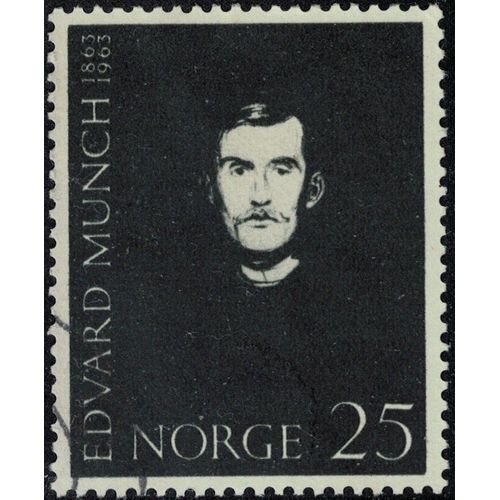 Norvège 1963 Oblitéré Used Edvard Munch Autoportrait Y&t No 465 Su