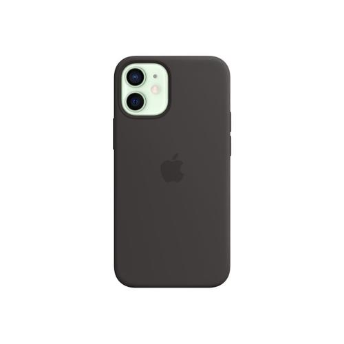 Apple - Coque De Protection Pour Téléphone Portable - Avec Magsafe - Silicone - Noir - Pour Iphone 12 Mini