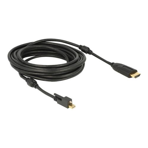 Delock - Câble adaptateur - Mini DisplayPort mâle pour HDMI mâle - 5 m - noir - support 4K