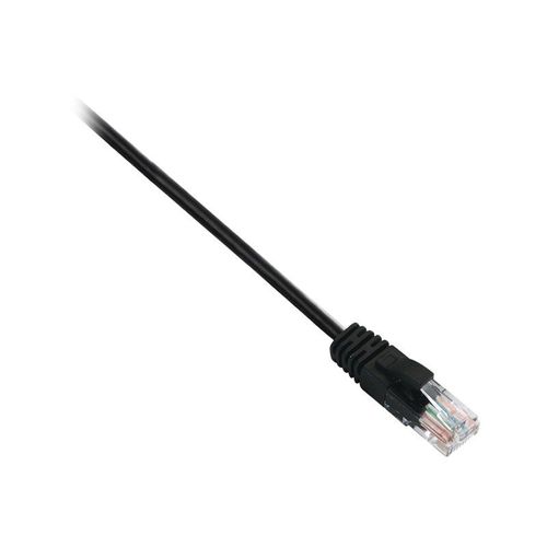 V7 - Cordon de raccordement - RJ-45 (M) pour RJ-45 (M) - 1 m - UTP - CAT 6 - moulé, sans crochet - noir