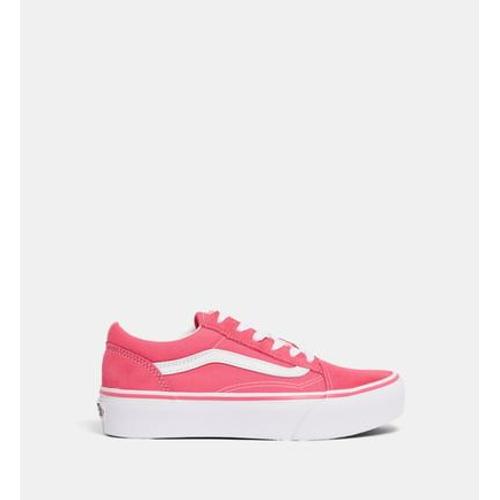 Vans - Baskets Basses Plateformes Old Skool Platform Mixtes - Rose