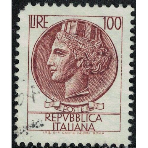 Italie 1968 Oblitéré Used Coin Monnaie De Syracuse 100 Lire Su