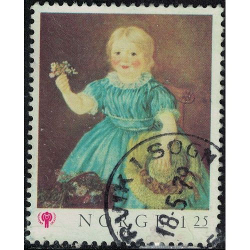 Norvège 1979 Oblitéré Used Peinture Année Internationale De L'enfant Y&t No 749 Su