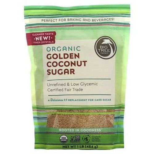 Big Tree Farms, Sucre De Noix De Coco Doré Biologique, 454 G