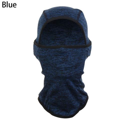 Couleur Bleue Cagoule Coupe-Vent Pour Enfants, Couvre-Visage En Polaire, Chauffe-Cou, Casque, Doublure, Écharpe De Cyclisme, Accessoire De Randonnée