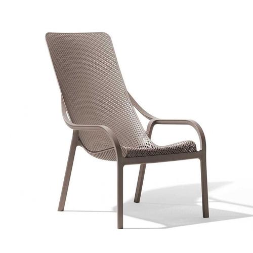 Nardi Fauteuil Pour Extérieur Net Lounge (Gris Tourterelle - Polypropylène Prv)