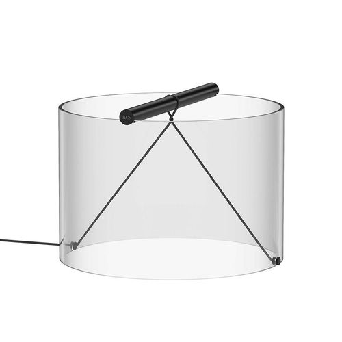 Flos Lampe De Table To-Tie T3 (Anodizzato Nero - Verre Et Aluminium)