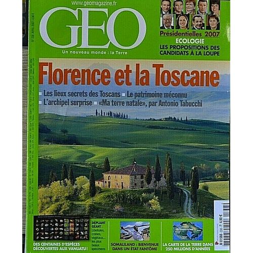 Geo  2007 (N°338) Florence Et La Toscane