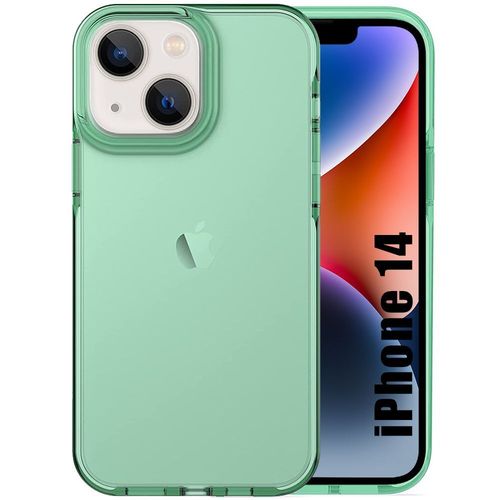Coque Silicone Pour Iphone 14 Vert Clair Antichoc Anti-Rayures