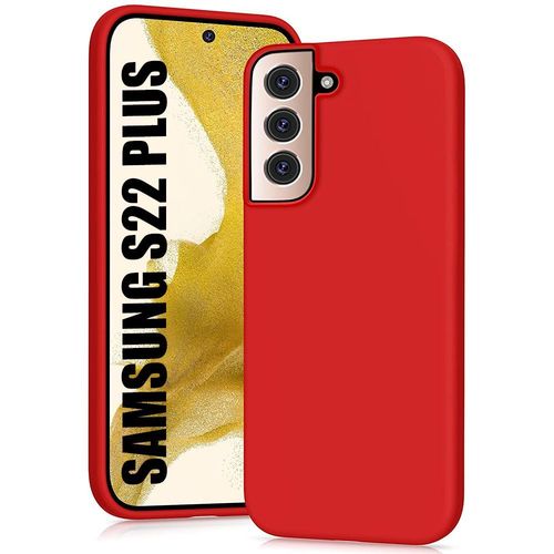 Coque Pour Samsung S22+ Silicone Antichoc Rouge Souple Et Résistance