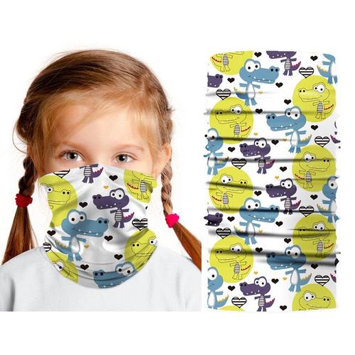 Couleur K001 Bandana Imprimé 3d Pour Enfants, Protection Solaire, Coupe-Vent, Cagoule Pour Le Cou, Cache-Tête, Randonnée, Cyclisme, Masque Facial