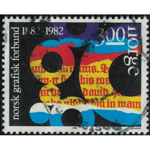 Norvège 1982 Oblitéré Used Association Graphique Norvégienne Y&t No 829 Su