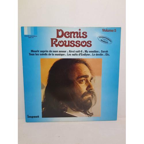 Demis Roussos Volume 5 Enregistrement Originaux Mourir Aupres De Mon Amour
