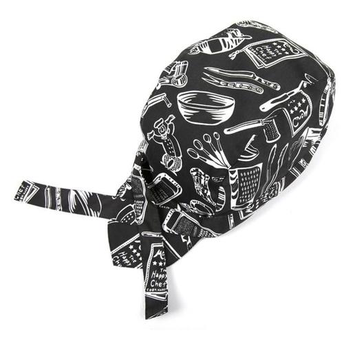 Couleur B Casquette De Chef Unisexe, Couvre-Chef De Chef De Cuisine, Couvre-Chef De Serveur, Couvre-Chef, Cravate Arrière, Couvre-Chef De Traiteur, Chapeau De Pirate, Bandana En Coton