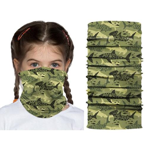 Couleur K030 Bandana Imprimé 3d Pour Enfants, Protection Solaire, Coupe-Vent, Cagoule Pour Le Cou, Cache-Tête, Randonnée, Cyclisme, Masque Facial